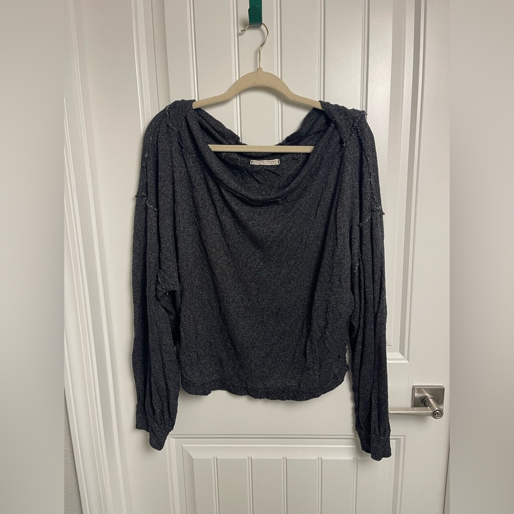 Free People: Women's Black Sweater